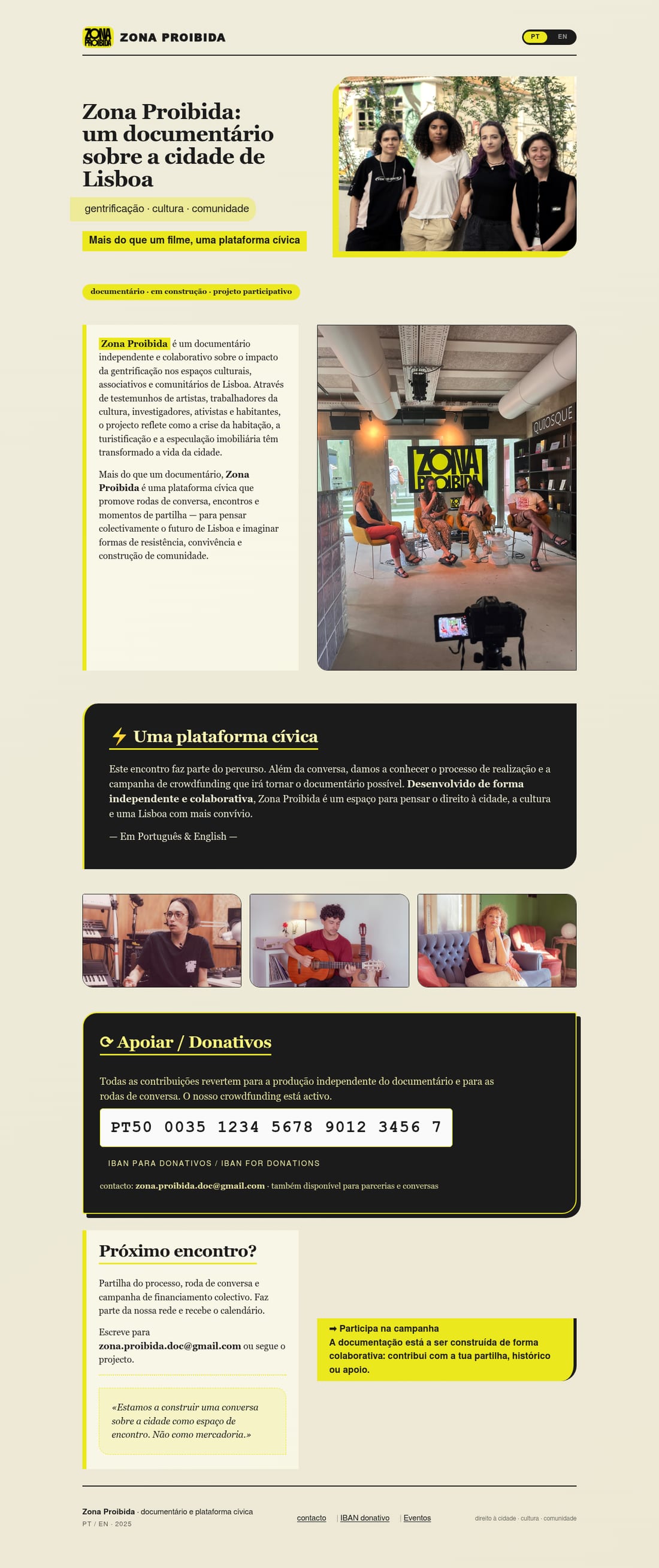 Zona Proibida's website